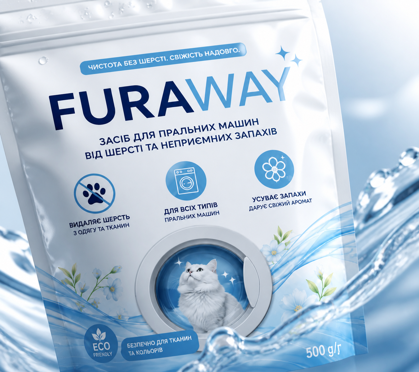 Макрозйомка упаковки FURAWAY з ефектом свіжості